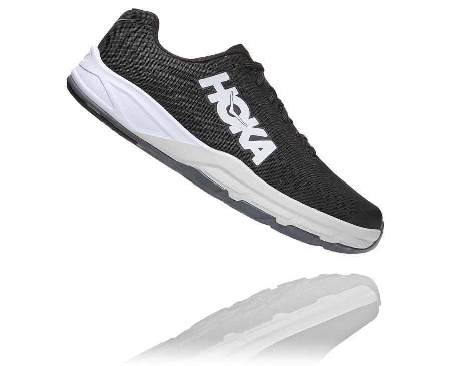 Tenis Hoka One One Hombre Negros/Blancos - Evo Carbon Rocket - BHFS25970